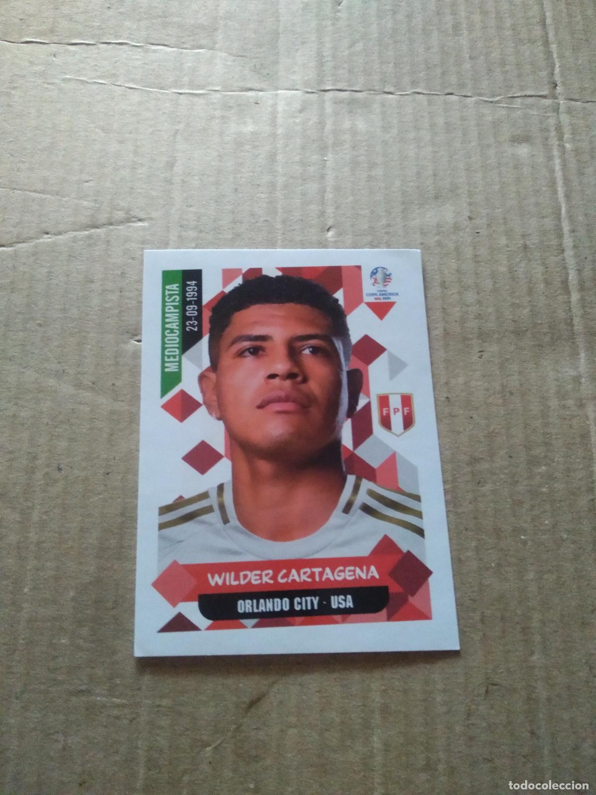 Cromos de F&uacute;tbol: 45 WILDER CARTAGENA PERU CROMO FUTBOL COPA AMERICA 2024 EDITORIAL MAJESTAD