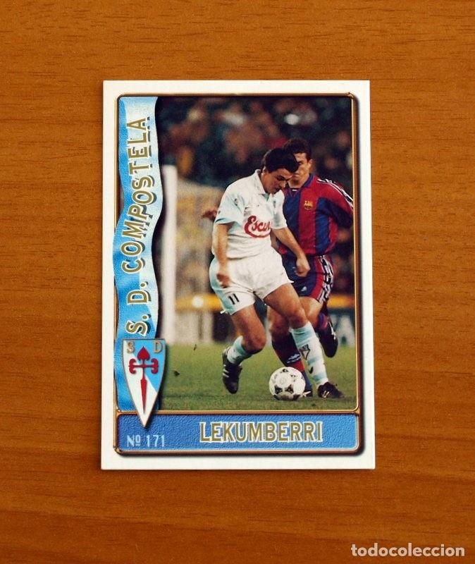Figurine di Calcio: Compostela -N&ordm; 171 Lekumberri -Mundicromo Las Fichas de la Liga de F&uacute;tbol 1996-1997-96-97