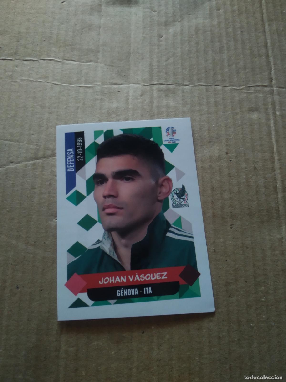 Football Stickers: 82 JOHAN VASQUEZ MEXICO CROMO FUTBOL COPA AMERICA 2024 EDITORIAL MAJESTAD