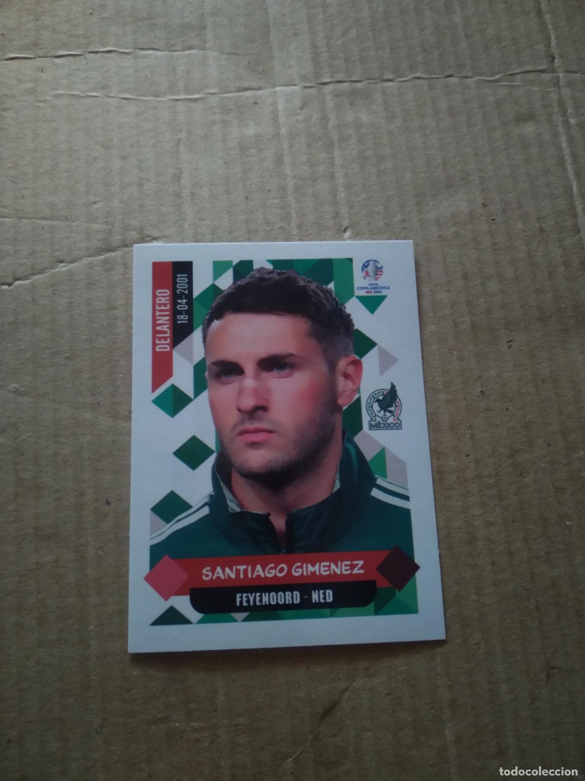 Cromos de F&uacute;tbol: 89 SANTIAGO GIMENEZ MEXICO CROMO FUTBOL COPA AMERICA 2024 EDITORIAL MAJESTAD