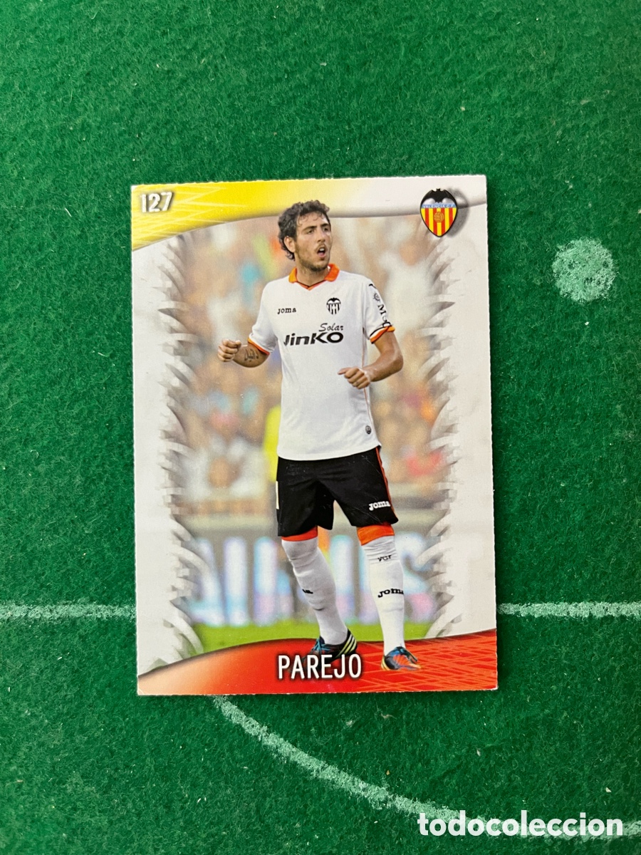 Cromos de F&uacute;tbol: 127 PAREJO VALENCIA LAS FICHAS DE LA LIGA 2013 2014 MUNDICROMO