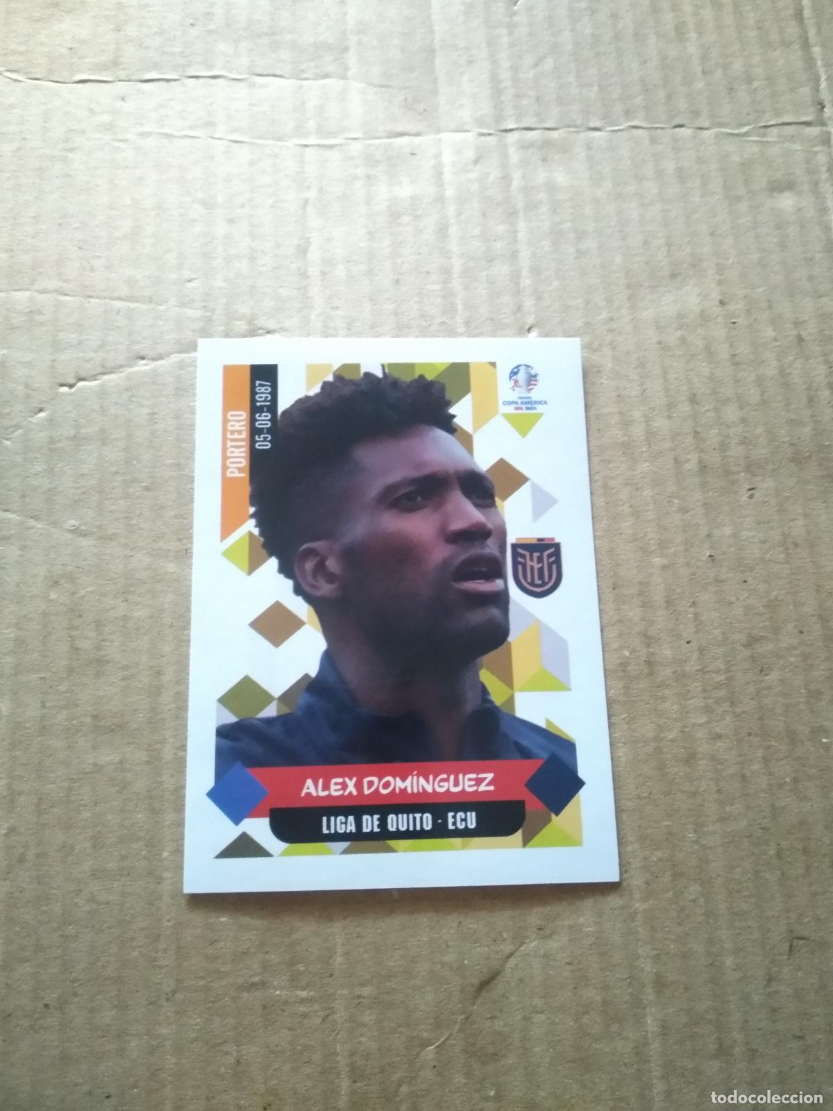 Fu&szlig;ball-Sticker: 93 ALEX DOMINGUEZ ECUADOR CROMO FUTBOL COPA AMERICA 2024 EDITORIAL MAJESTAD
