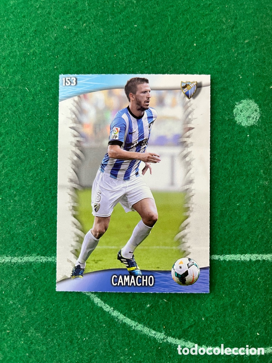 Cromos de F&uacute;tbol: 153 CAMACHO M&Aacute;LAGA LAS FICHAS DE LA LIGA 2013 2014 MUNDICROMO
