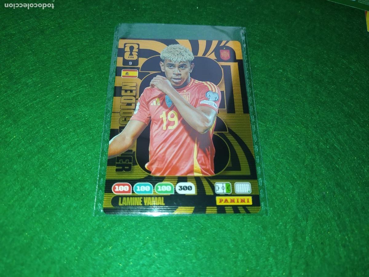 Cromos de F&uacute;tbol: adrenalyn mundial 2026 golden baller balon de oro lamine yamal n&ordm; 9 espa&ntilde;a fc barcelona