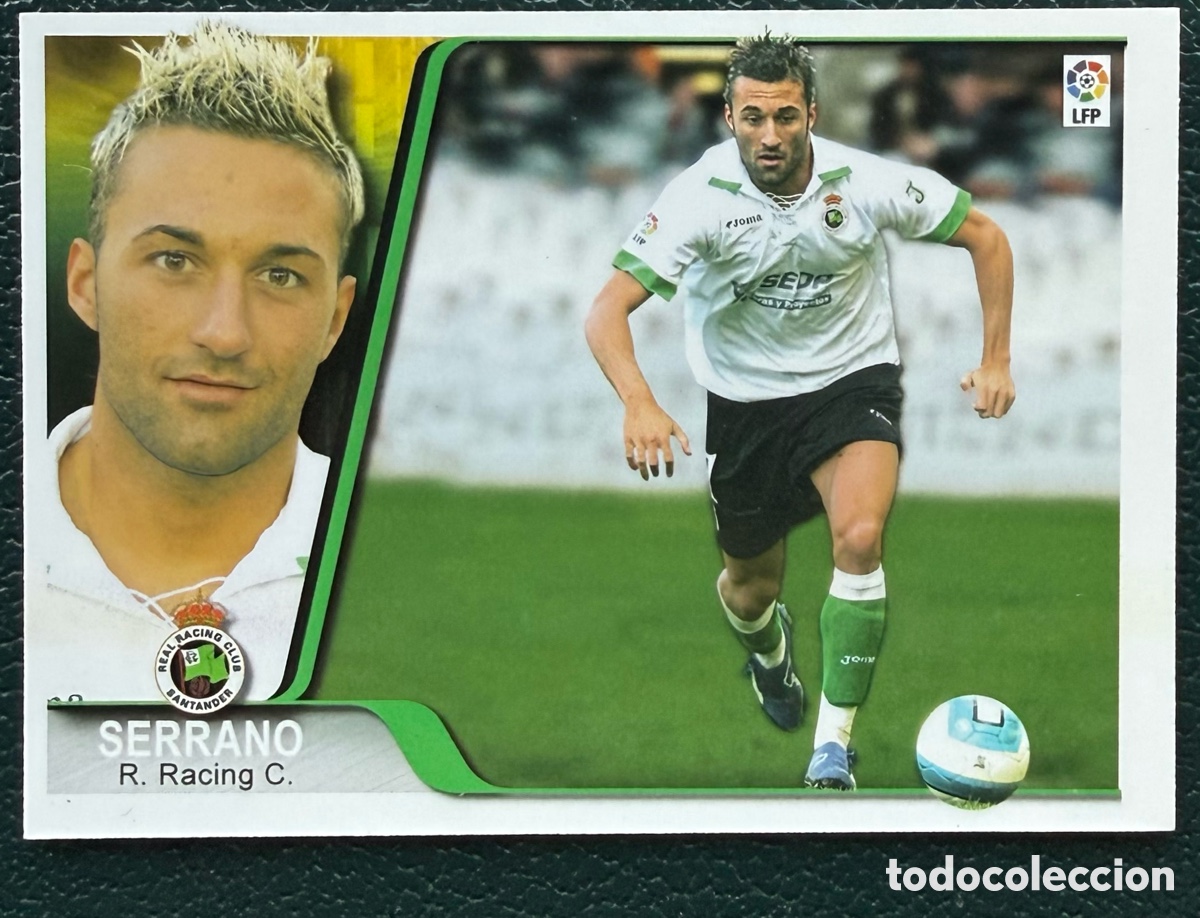 Fu&szlig;ball-Sticker: 177 OSCAR SERRANO REAL RACING DE SANTANDER EDICIONES ESTADIO 2007 2008 07 08