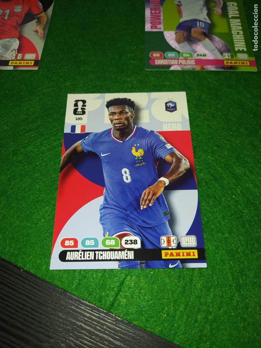 Football Stickers: adrenalyn mundial 2026 tchouameni n&ordm; 185 francia