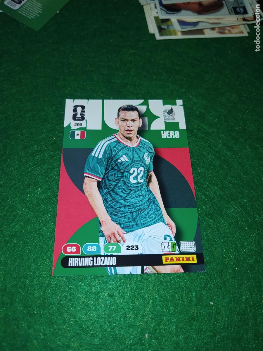 Football Stickers: adrenalyn mundial 2026 lozano n&ordm; 296 mexico