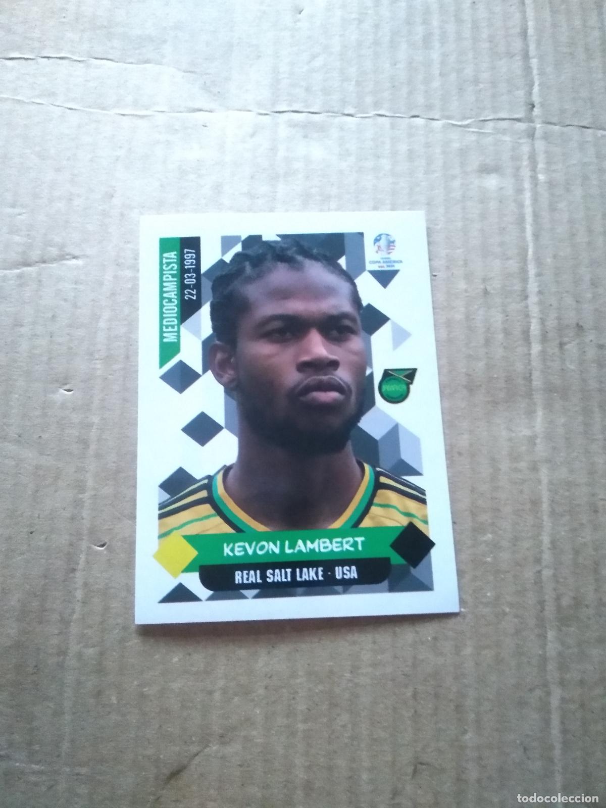 Fu&szlig;ball-Sticker: 124 KEVON LAMBERT JAMAICA CROMO FUTBOL COPA AMERICA 2024 EDITORIAL MAJESTAD