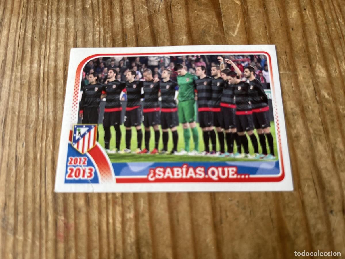 Cromos de F&uacute;tbol: CROMO SIN PEGAR NUNCA PEGADO COLECCION OFICIAL ATLETICO MADRID 2012 2013 ONCE ALINEACION # 192