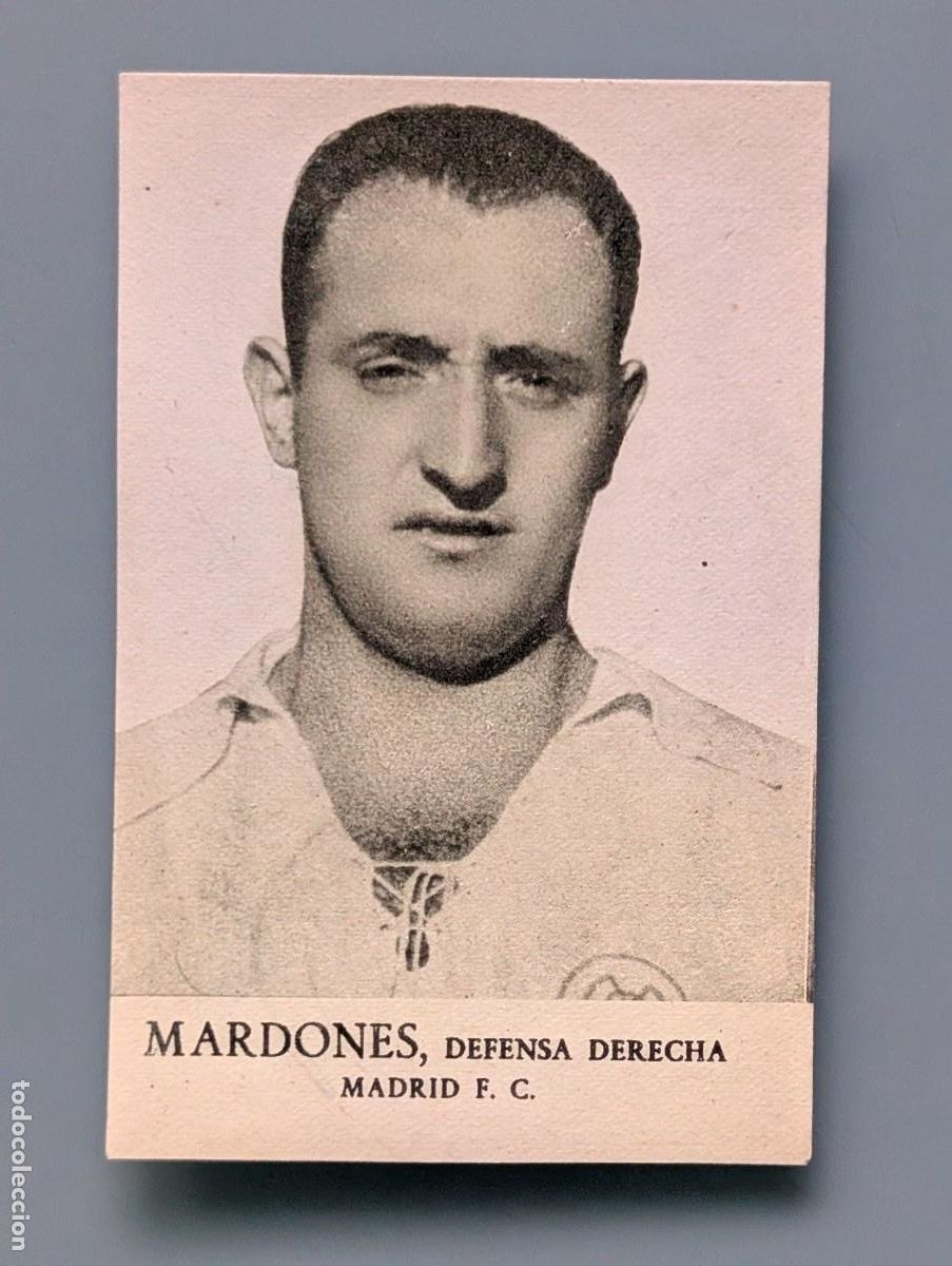 Cartes &agrave; collectionner de Football: DIFICILISMO CROMO RARE CARD MARDONES REAL MADRID FOTOS DEPORTIVAS FHER LIGA 1942 1943 42/43 FUTBOL