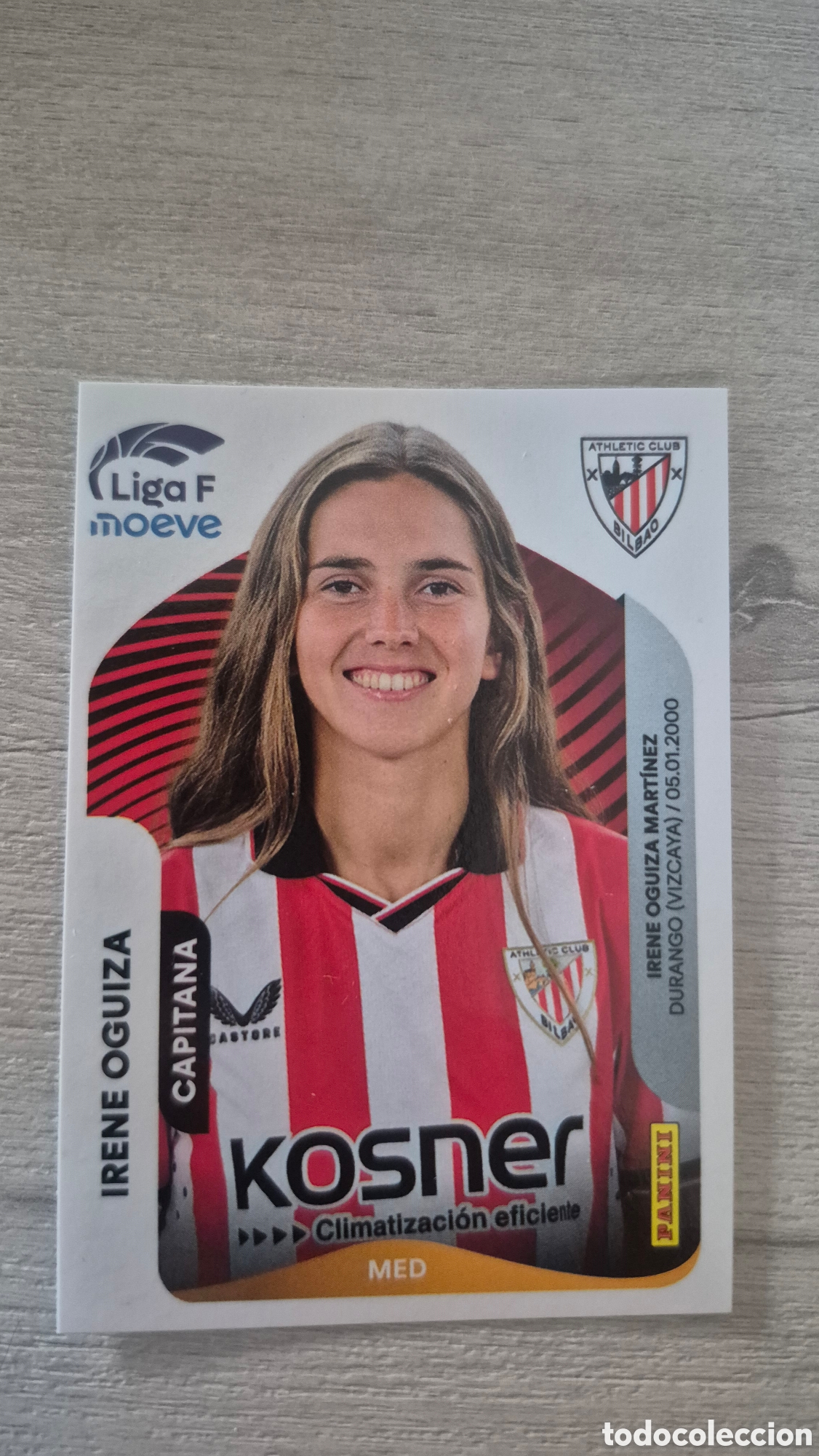 Figurine di Calcio: N&deg;32 Athletic Bilbao Irene Oguiza Liga Femenina 25/26