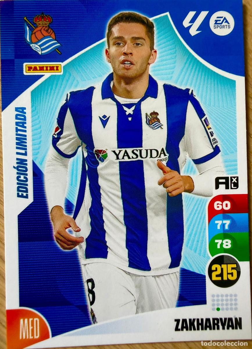 Cromos de F&uacute;tbol: ZAKHARYAN REAL SOCIEDAD LIMITADA ADRENALYN XL 24 25 2024 2025 LIGA PANINI CARTAS FUTBOL
