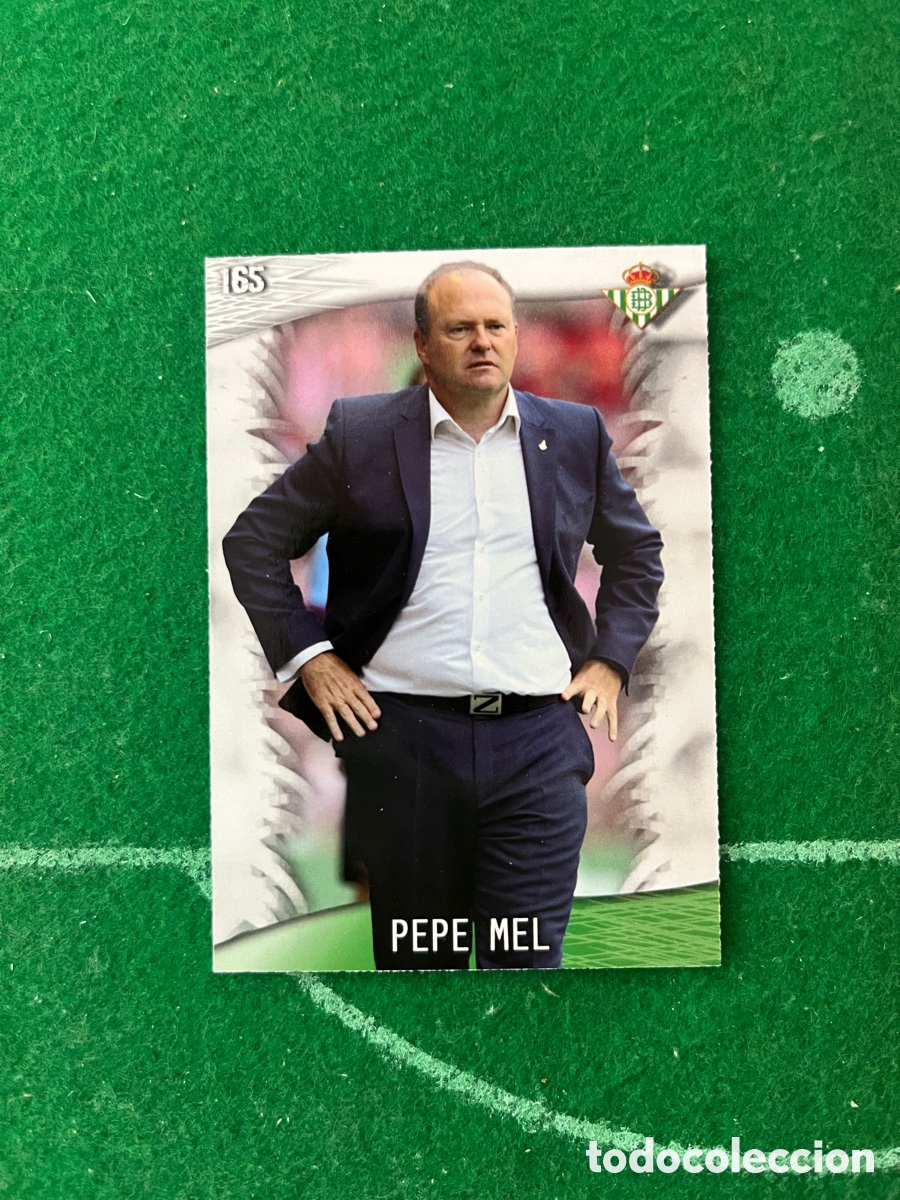 Cromos de F&uacute;tbol: 165 PEPE MEL REAL BETIS LAS FICHAS DE LA LIGA 2013 2014 MUNDICROMO ENTRENADOR