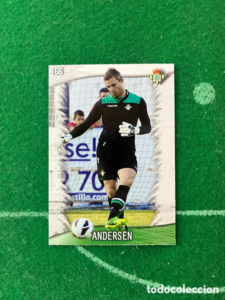 Cromos de F&uacute;tbol: 166 ANDERSEN REAL BETIS LAS FICHAS DE LA LIGA 2013 2014 MUNDICROMO