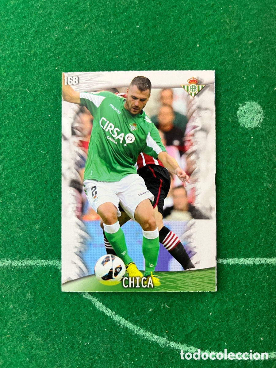 Cromos de F&uacute;tbol: 168 CHICA REAL BETIS LAS FICHAS DE LA LIGA 2013 2014 MUNDICROMO