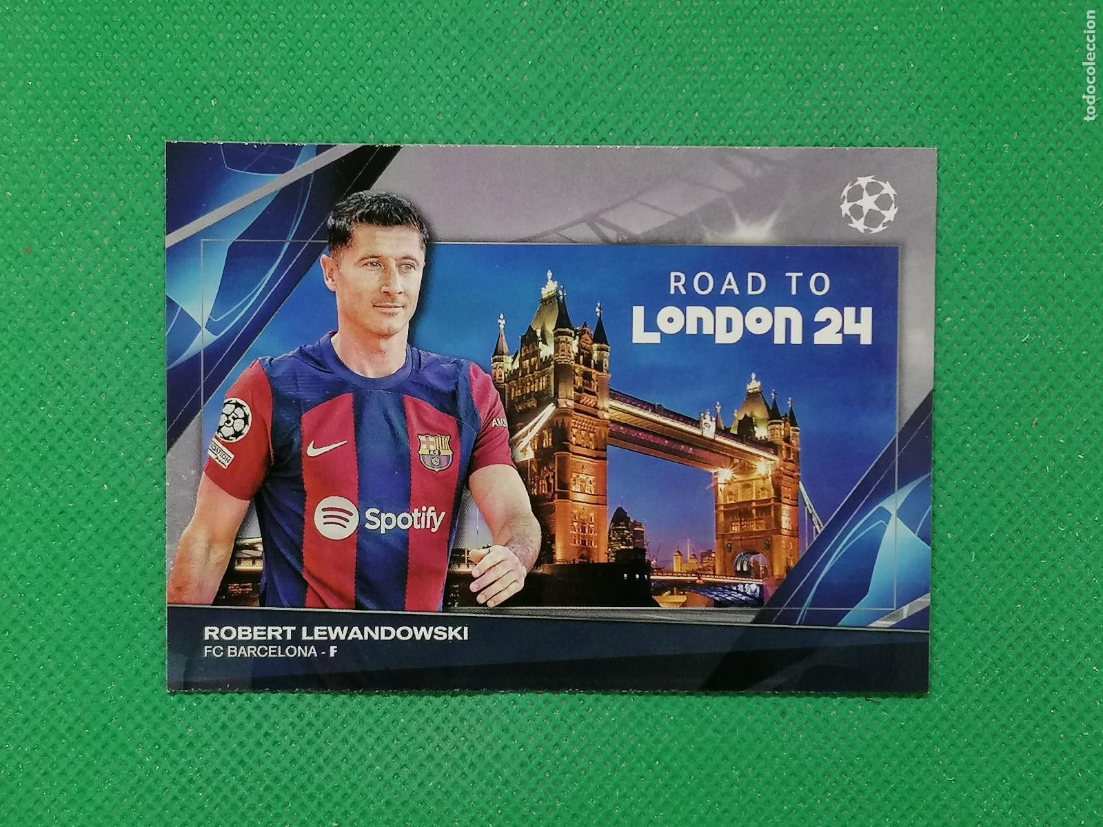 Cromos de F&uacute;tbol: RF-7 ROBERT LEWANDOWSKI BARCELONA ROAD TO LONDON ⚽ TOPPS UCC FLAGSHIP 2023 2024 23 24 ⚽