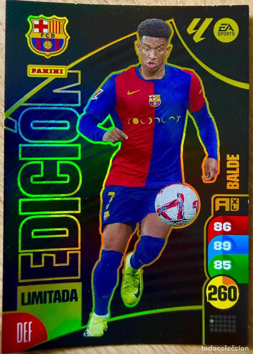 Fu&szlig;ball-Sticker: BALDE BARCELONA EDICION LIMITADA NUEVO ADRENALYN XL 24 25 2024 2025 LIGA PANINI CARTAS FUTBOL