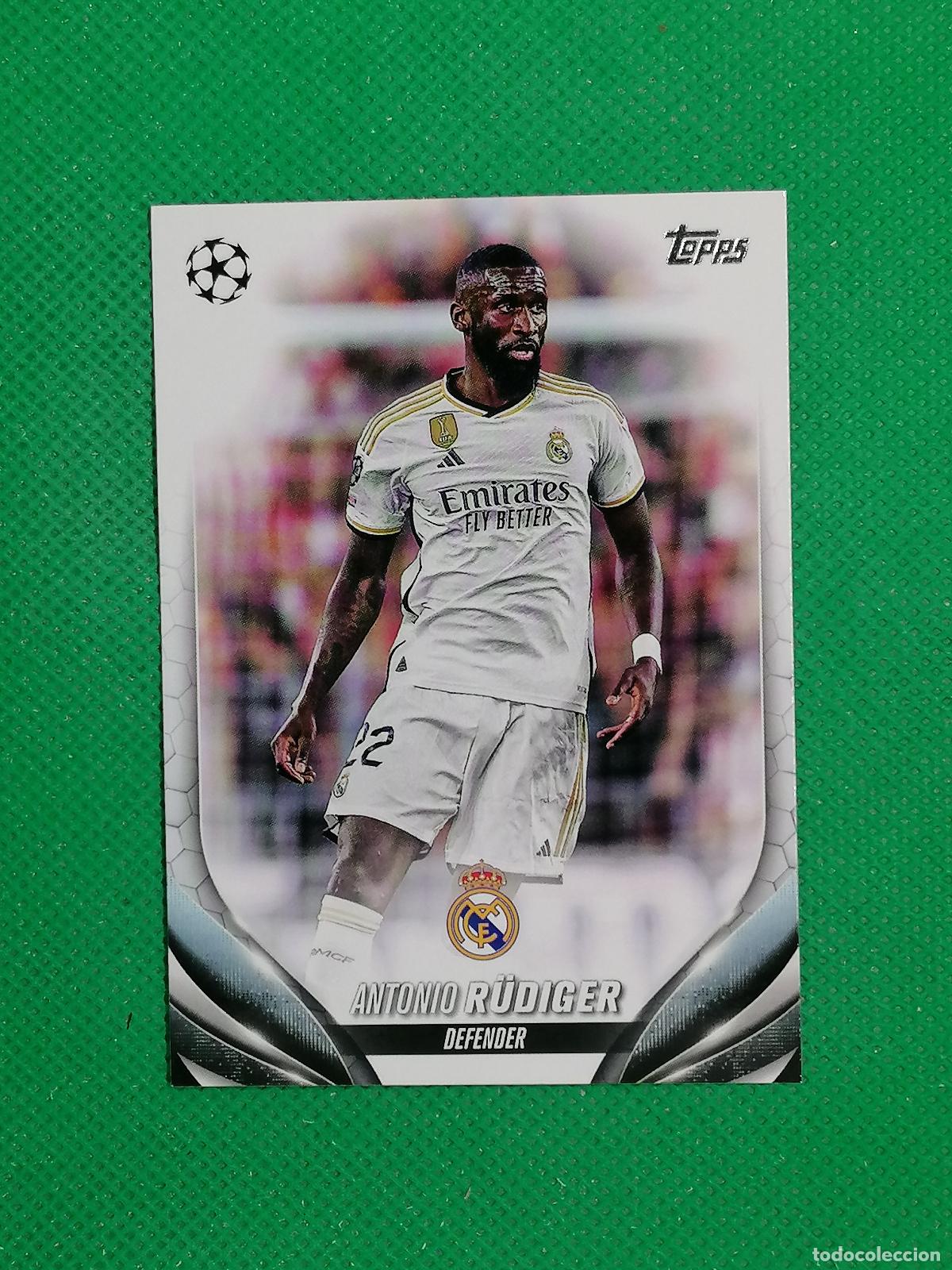 Cromos de f&uacute;tbol: 164 ANTONIO RUDIGER REAL MADRID ⚽ TOPPS UCC FLAGSHIP 2023 2024 23 24 ⚽