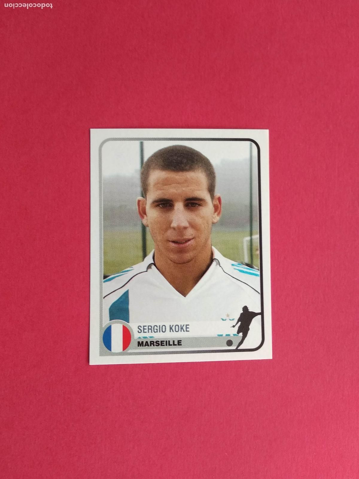 Cromos de F&uacute;tbol: PANINI CHAMPIONS OF EUROPE 1955 04 05 2004 2005 CROMO NUNCA PEGADO MARSEILLE N&ordm; 245 KOKE
