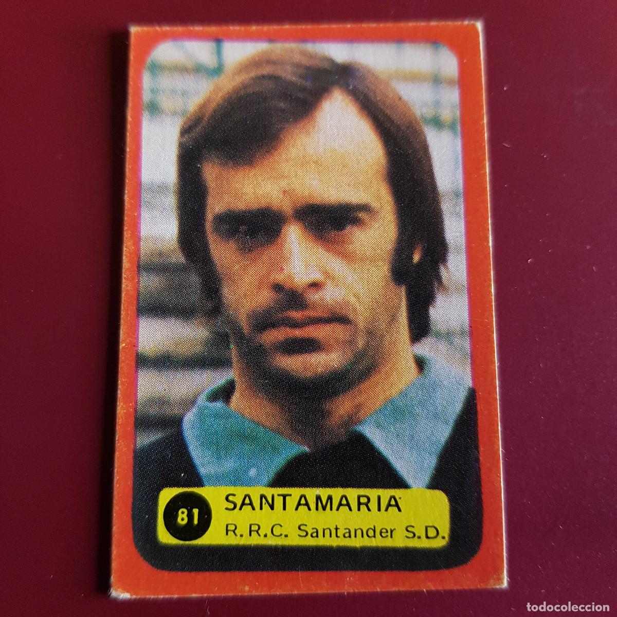 Cromos de f&uacute;tbol: SOLANO GRAFIMUR - CAMPEONATO DE LIGA 1975 1976 - 75 76 - SANTANDER - SANTAMARIA 81 - NUNCA PEGADO