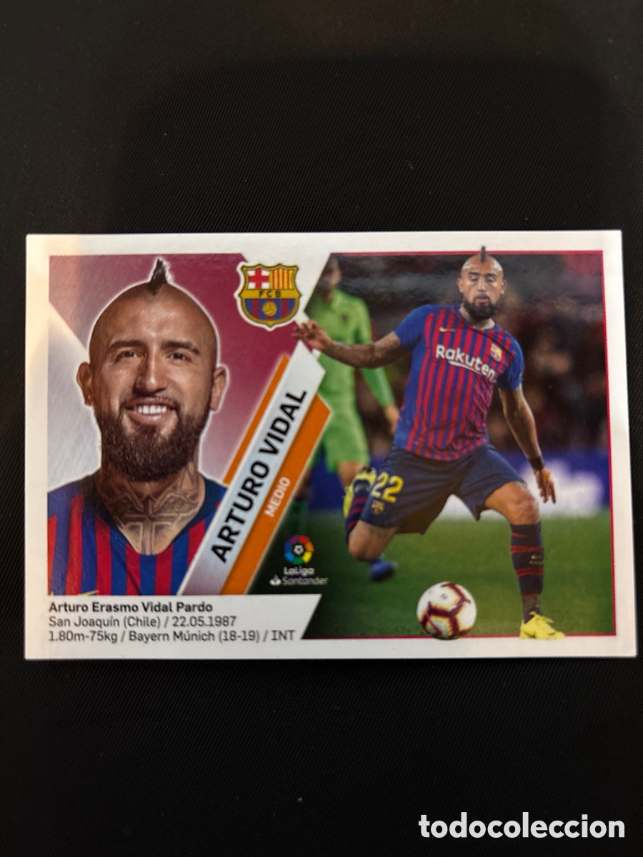 Cartes &agrave; collectionner de Football: ARTURO VIDAL BARCELONA NUMERO 9 LIGA ESTE 2019 2020
