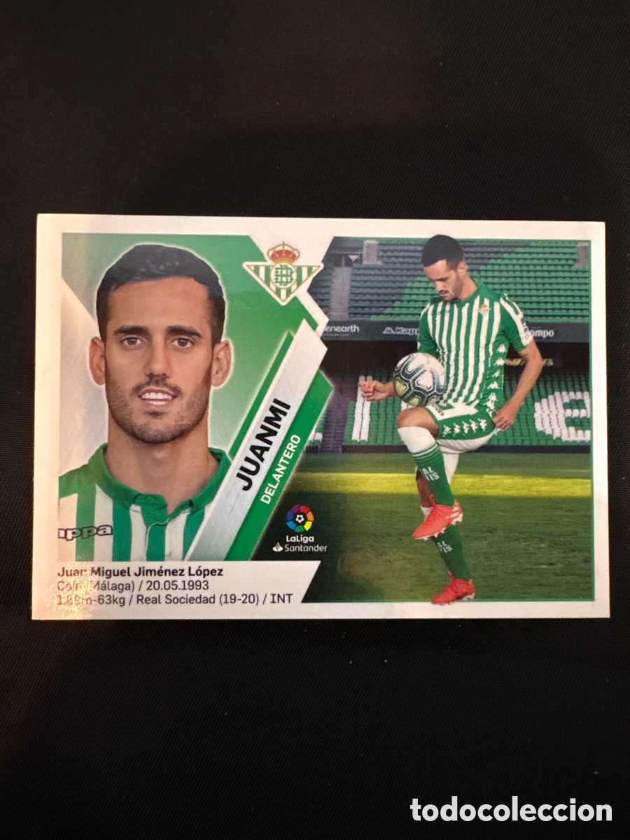 Cromos de f&uacute;tbol: JUANMI BETIS NUMERO 16 LIGA ESTE 2019 2020