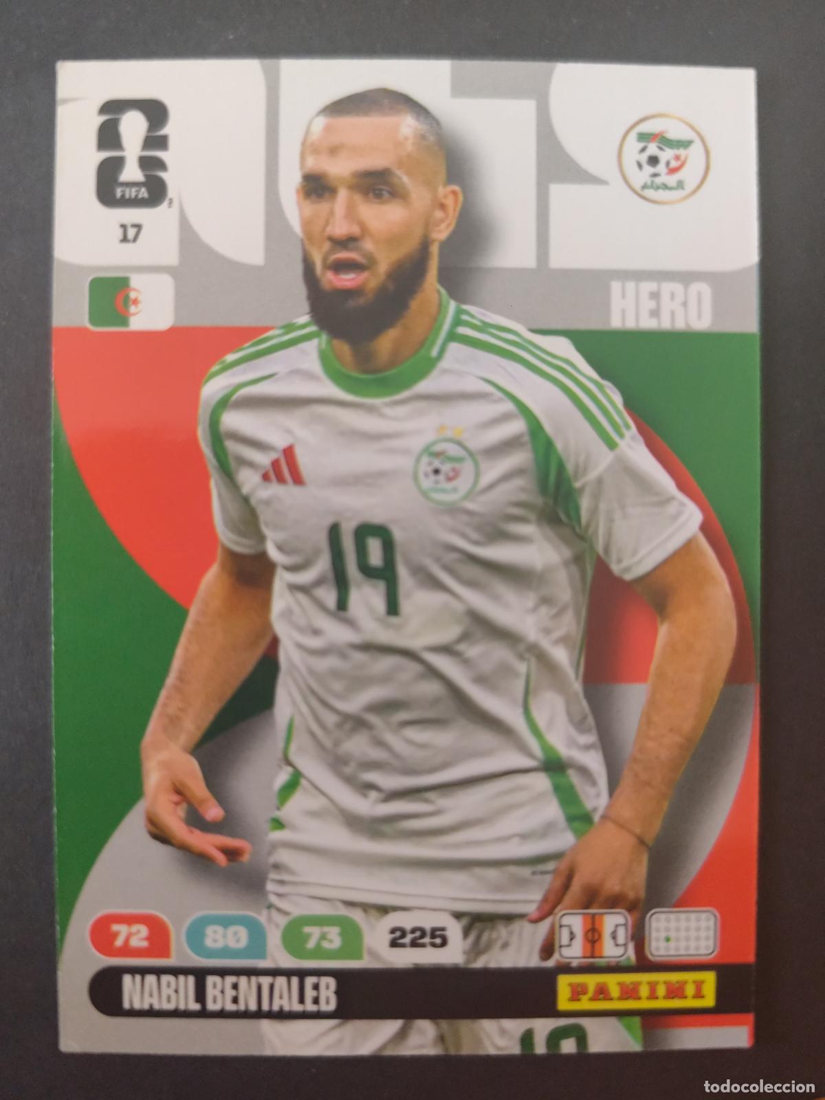 Football Stickers: 17 NABIL BENTALEB ARGELIA ADRENALYN MUNDIAL FIFA WORLD CUP 2026 PANINI