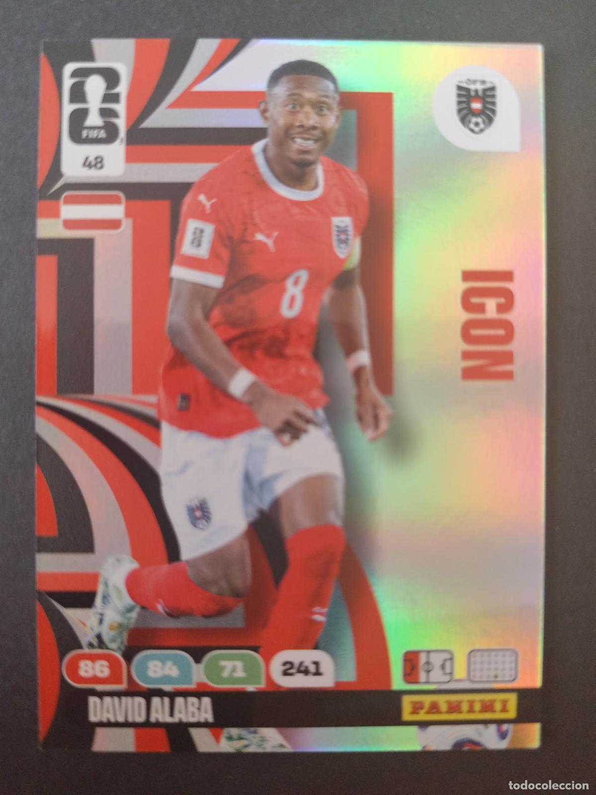 Fu&szlig;ball-Sticker: 48 DAVID ALABA ICON AUSTRIA ADRENALYN MUNDIAL FIFA WORLD CUP 2026 PANINI
