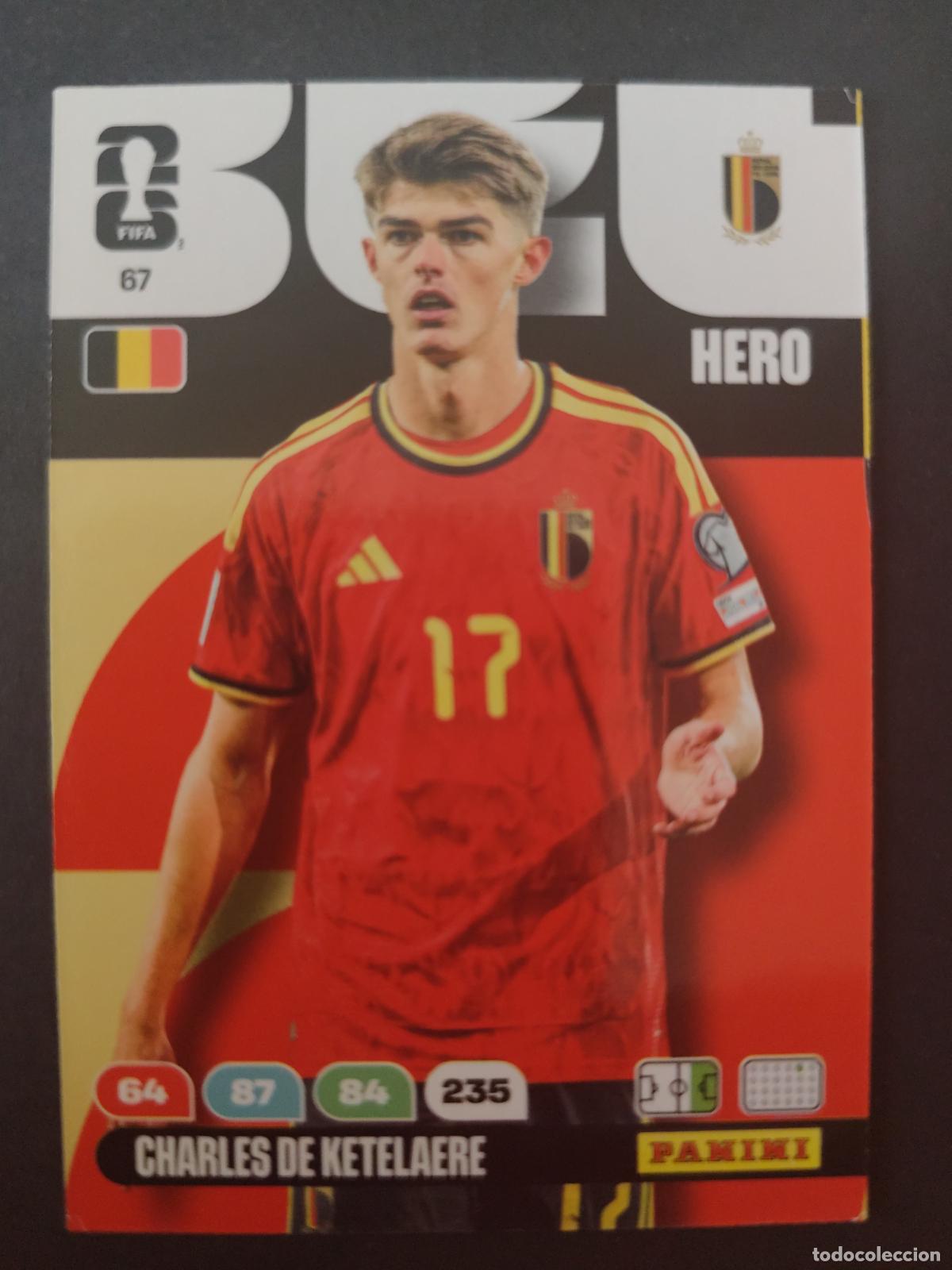Cromos de f&uacute;tbol: 67 CHARLES DE KETELAERE B&Eacute;LGICA ADRENALYN MUNDIAL FIFA WORLD CUP 2026 PANINI
