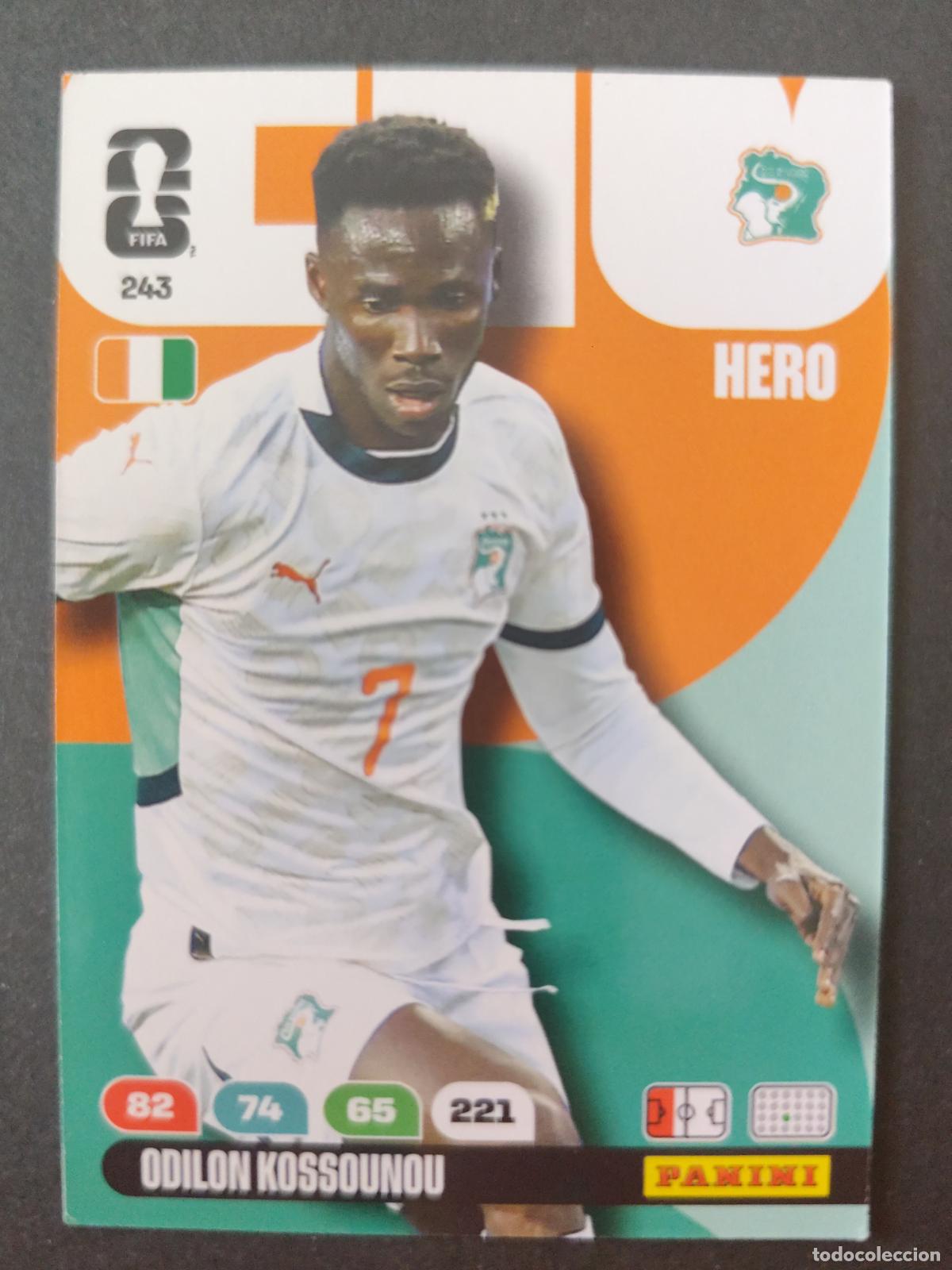 Fu&szlig;ball-Sticker: 243 ODILON KOSSOUNOU COSTA DE MARFIL ADRENALYN MUNDIAL FIFA WORLD CUP 2026 PANINI