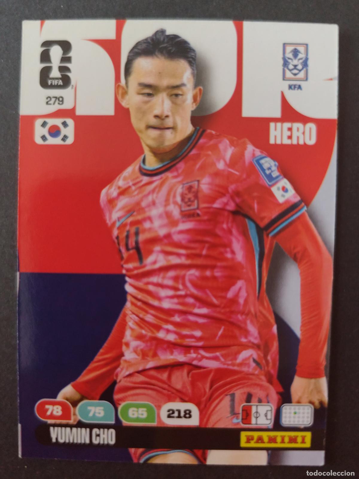 Figurine di Calcio: 279 YU-MIN CHO COREA DEL SUR ADRENALYN MUNDIAL FIFA WORLD CUP 2026 PANINI