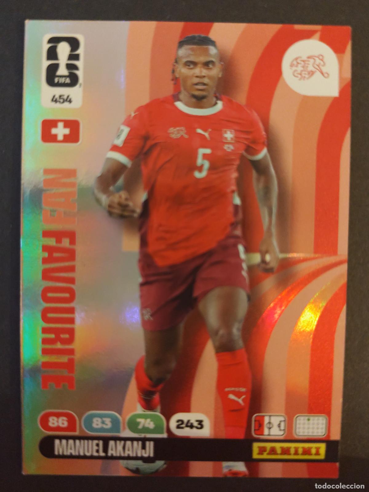 Figurine di Calcio: 454 MANUEL AKANJI FAN FAVOURITE SUIZA ADRENALYN MUNDIAL FIFA WORLD CUP 2026 PANINI