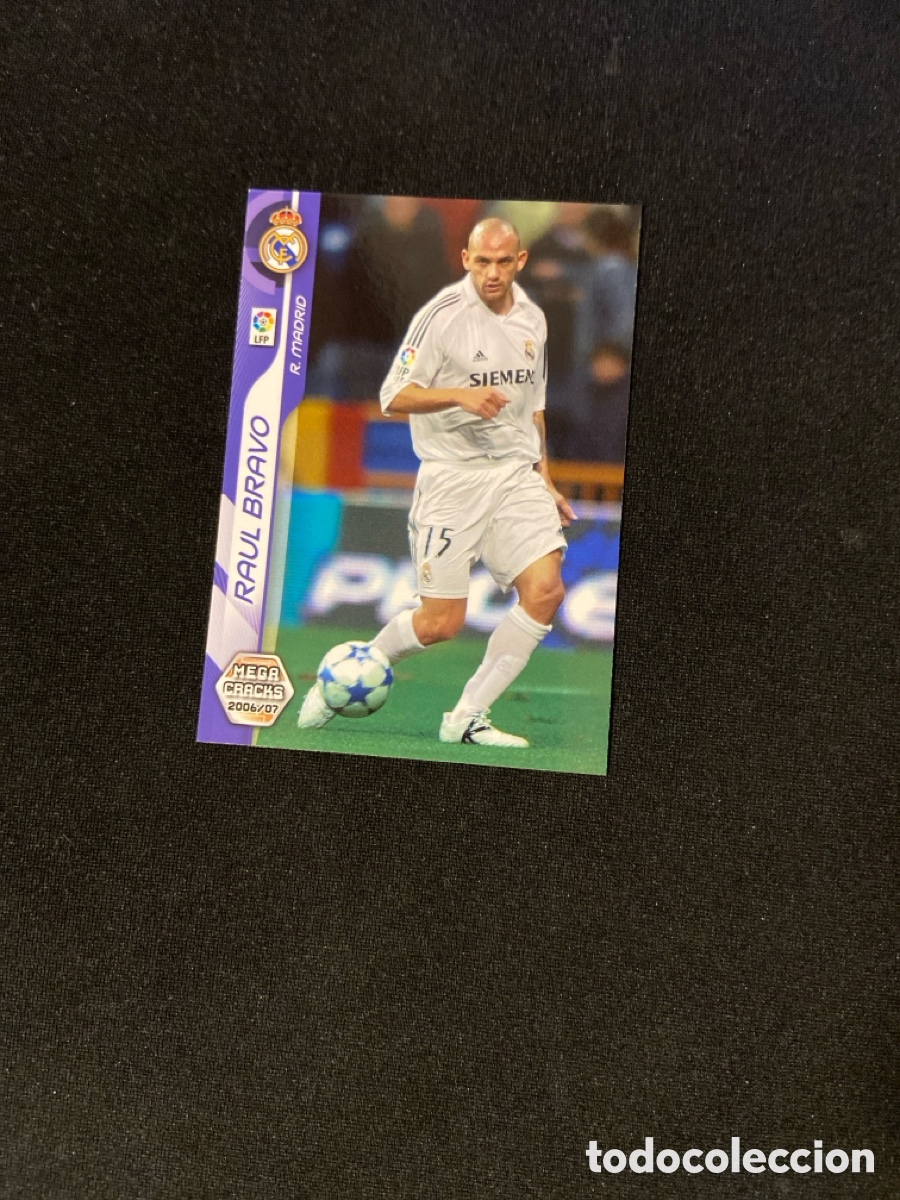 Cromos de F&uacute;tbol: RAUL BRAVO 189 (REAL MADRID) PANINI MEGACRACKS 2006-2007 06 07 CROMO CARTA M-3