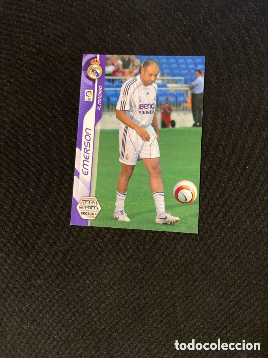Figurine di Calcio: EMERSON 191 BIS (REAL MADRID) PANINI MEGACRACKS 2006-2007 06 07 CROMO CARTA M-3