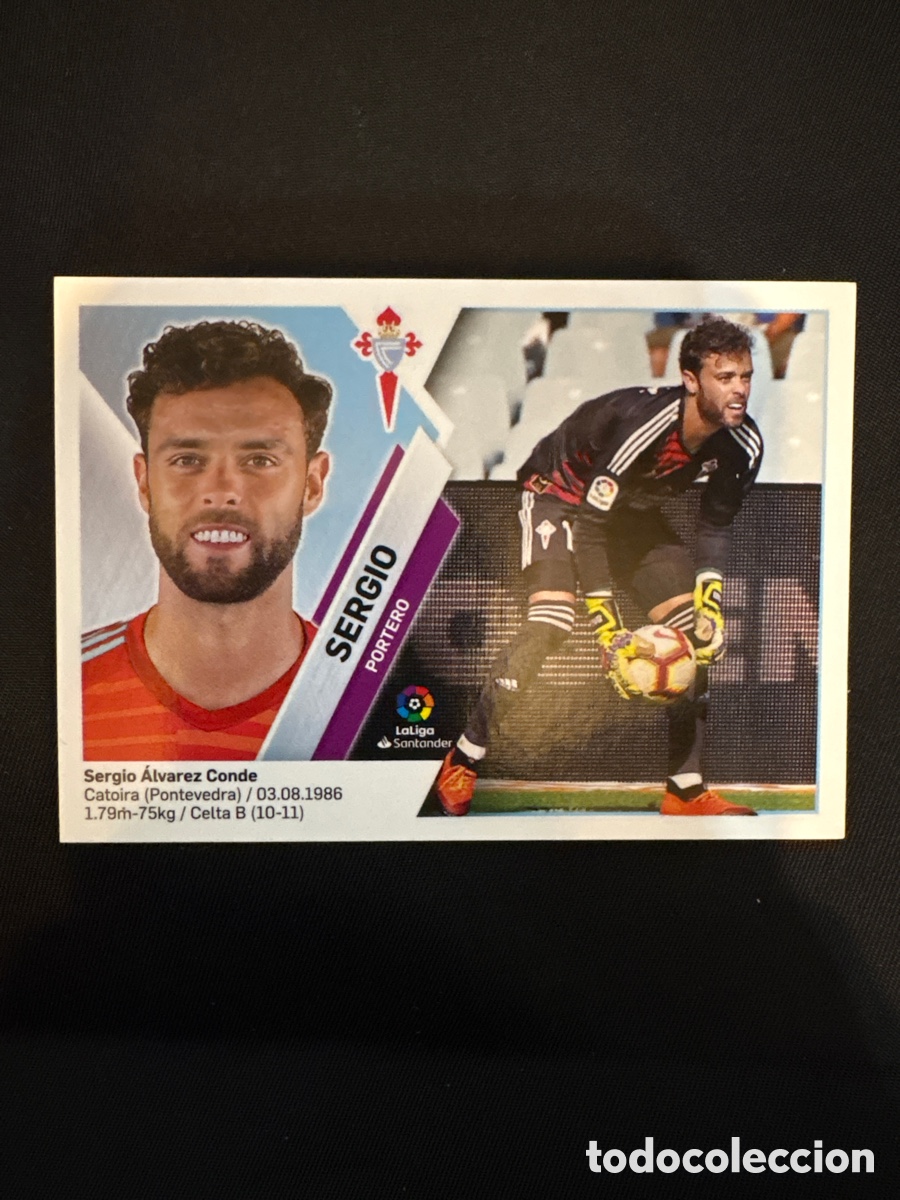Fu&szlig;ball-Sticker: SERGIO CELTA DE VIGO NUMERO 2 LIGA ESTE 2019 2020