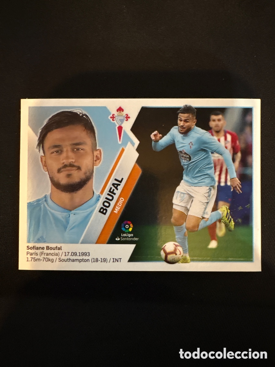 Fu&szlig;ball-Sticker: BOUFAL CELTA DE VIGO NUMERO 13 LIGA ESTE 2019 2020