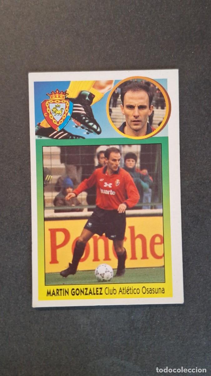 Cromos de f&uacute;tbol: L2 MARTIN GONZALEZ C. A. OSASUNA LIGA ESTE 1993 1994 93 94 CARTON NUNCA PEGADO SIN PEGAR