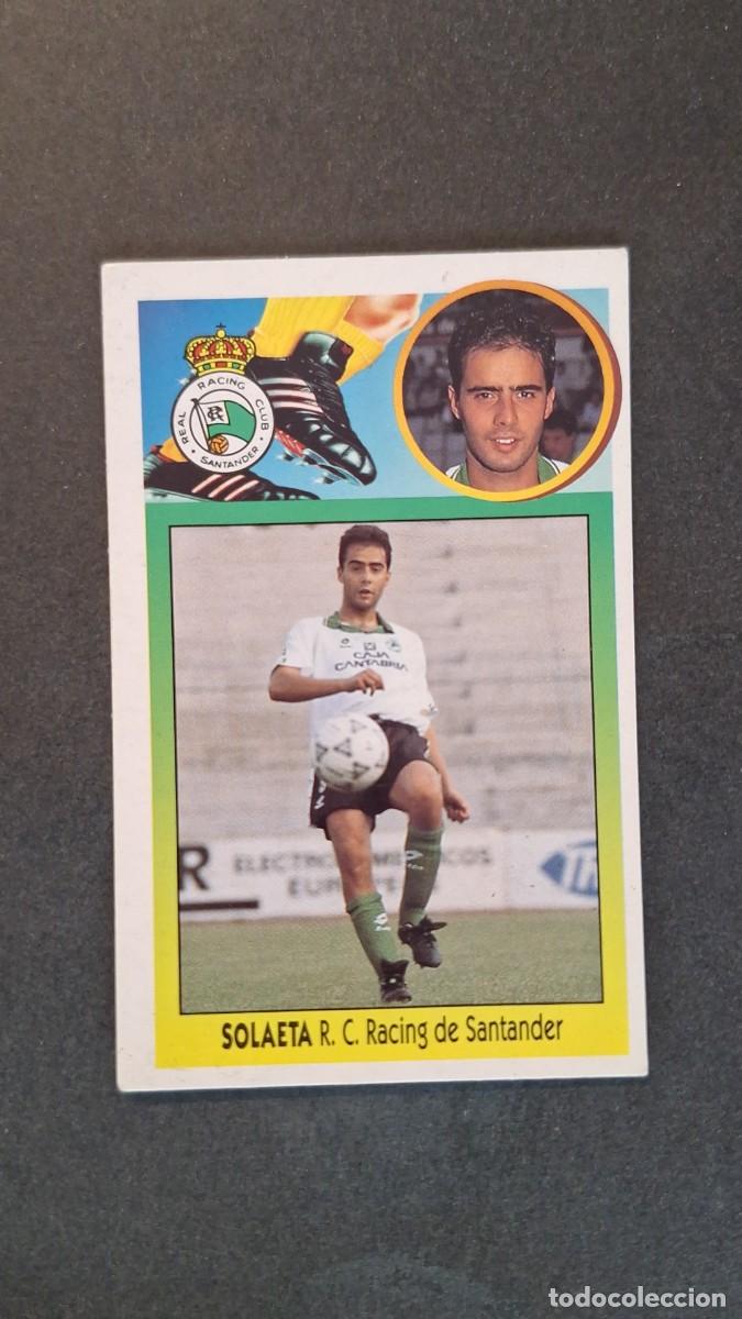 Cromos de Futebol: L2 SOLAETA RACING DE SANTANDER LIGA ESTE 1993 1994 93 94 CARTON NUNCA PEGADO SIN PEGAR