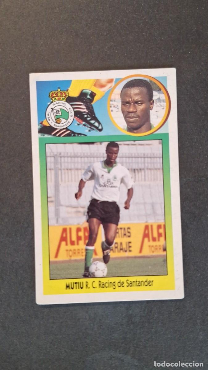 Fu&szlig;ball-Sticker: L2 MUTIU RACING DE SANTANDER LIGA ESTE 1993 1994 93 94 CARTON NUNCA PEGADO SIN PEGAR