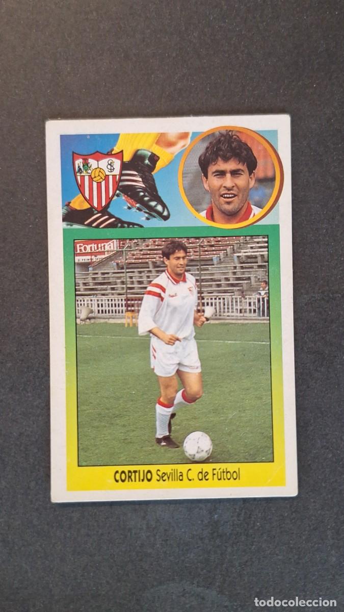 Fu&szlig;ball-Sticker: L2 CORTIJO SEVILLA C. F. LIGA ESTE 1993 1994 93 94 CARTON NUNCA PEGADO SIN PEGAR