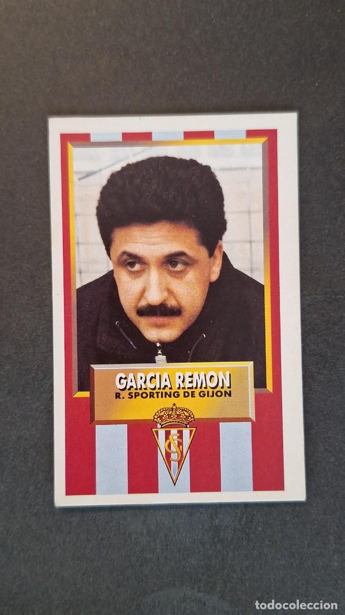 Cromos de F&uacute;tbol: L2 GARCIA REMON ENTRENADOR SPORTING DE GIJON LIGA ESTE 1993 1994 93 94 CARTON NUNCA PEGADO SIN PEGAR