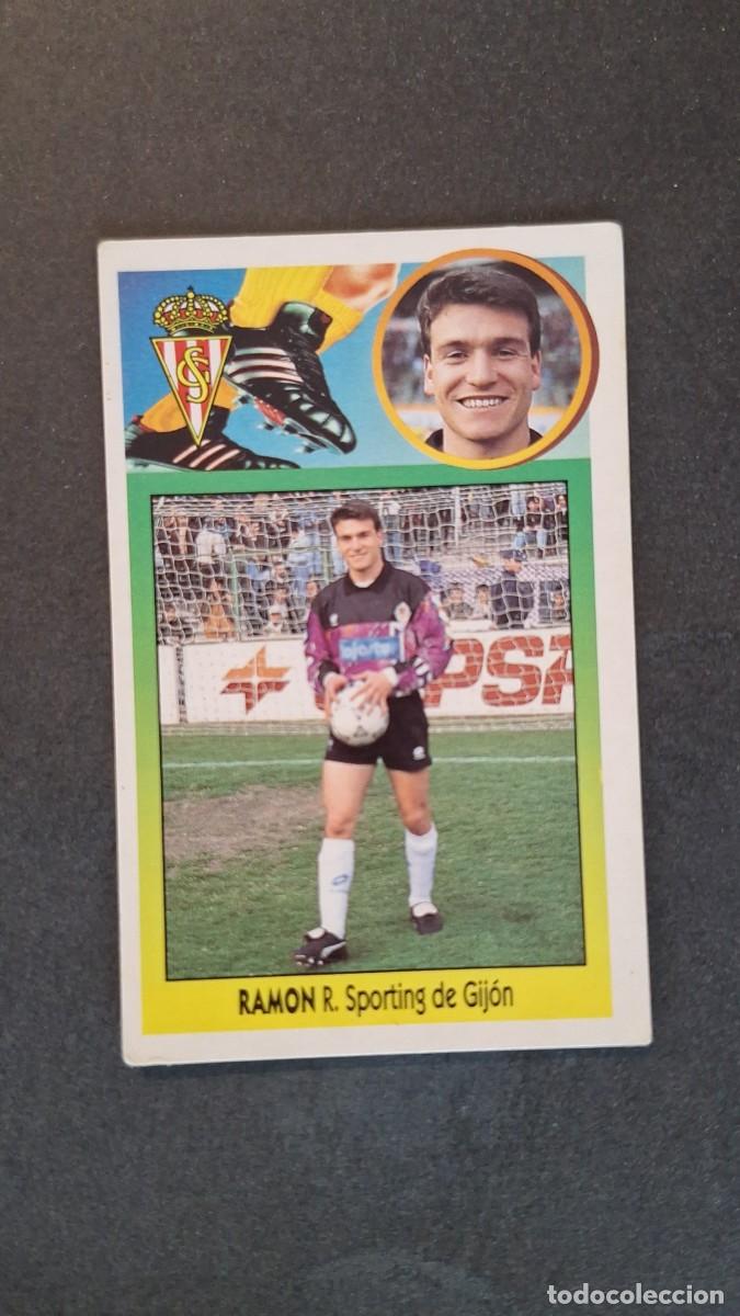 Cromos de F&uacute;tbol: L2 RAMON SPORTING DE GIJON LIGA ESTE 1993 1994 93 94 CARTON NUNCA PEGADO SIN PEGAR