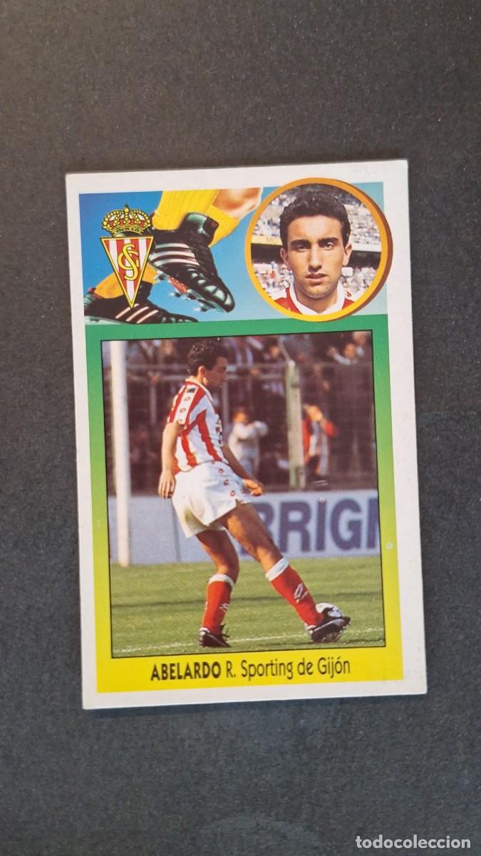 Cromos de F&uacute;tbol: L2 ABELARDO SPORTING DE GIJON LIGA ESTE 1993 1994 93 94 CARTON NUNCA PEGADO SIN PEGAR