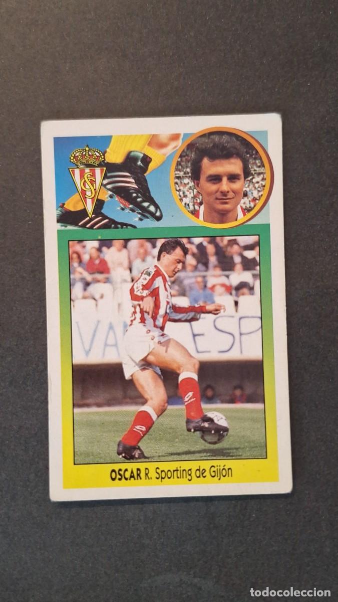 Cromos de F&uacute;tbol: L2 OSCAR SPORTING DE GIJON LIGA ESTE 1993 1994 93 94 CARTON NUNCA PEGADO SIN PEGAR