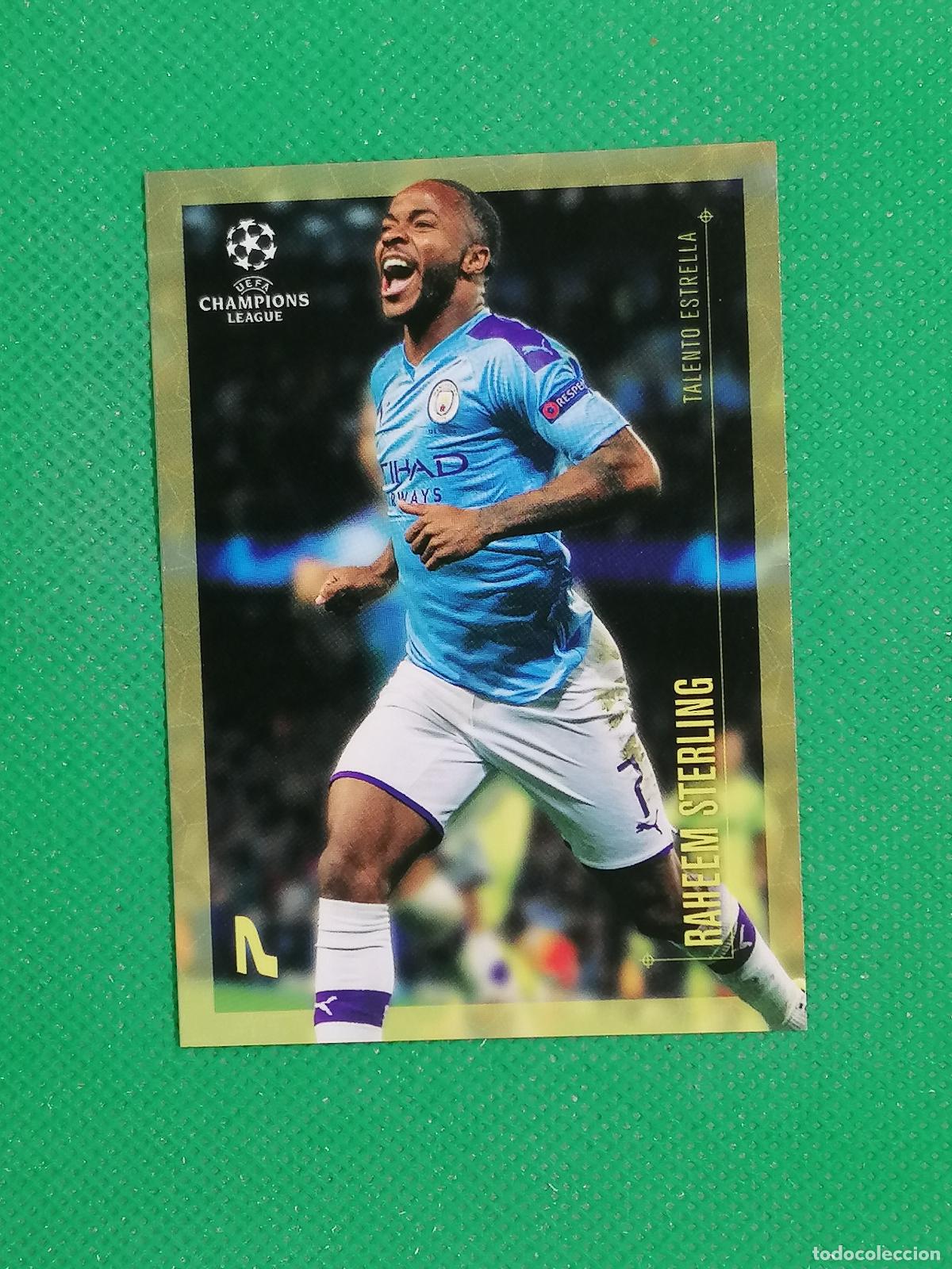 Cromos de F&uacute;tbol: RAHEEM STERLING MANCHESTER CITY ⚽ TOPPS DESIGNED DISE&Ntilde;ADO POR LIONEL MESSI 19 20 2019 2020 ⚽