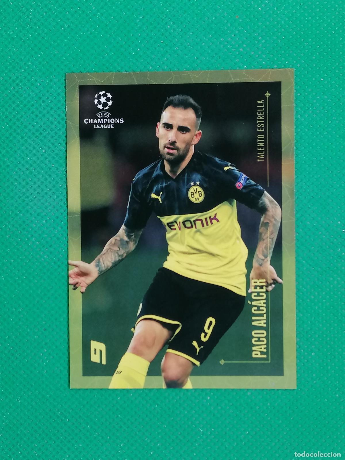 Cartes &agrave; collectionner de Football: PACO ALCACER BORUSSIA DORTMUND ⚽ TOPPS DESIGNED DISE&Ntilde;ADO POR LIONEL MESSI 19 20 2019 2020 ⚽