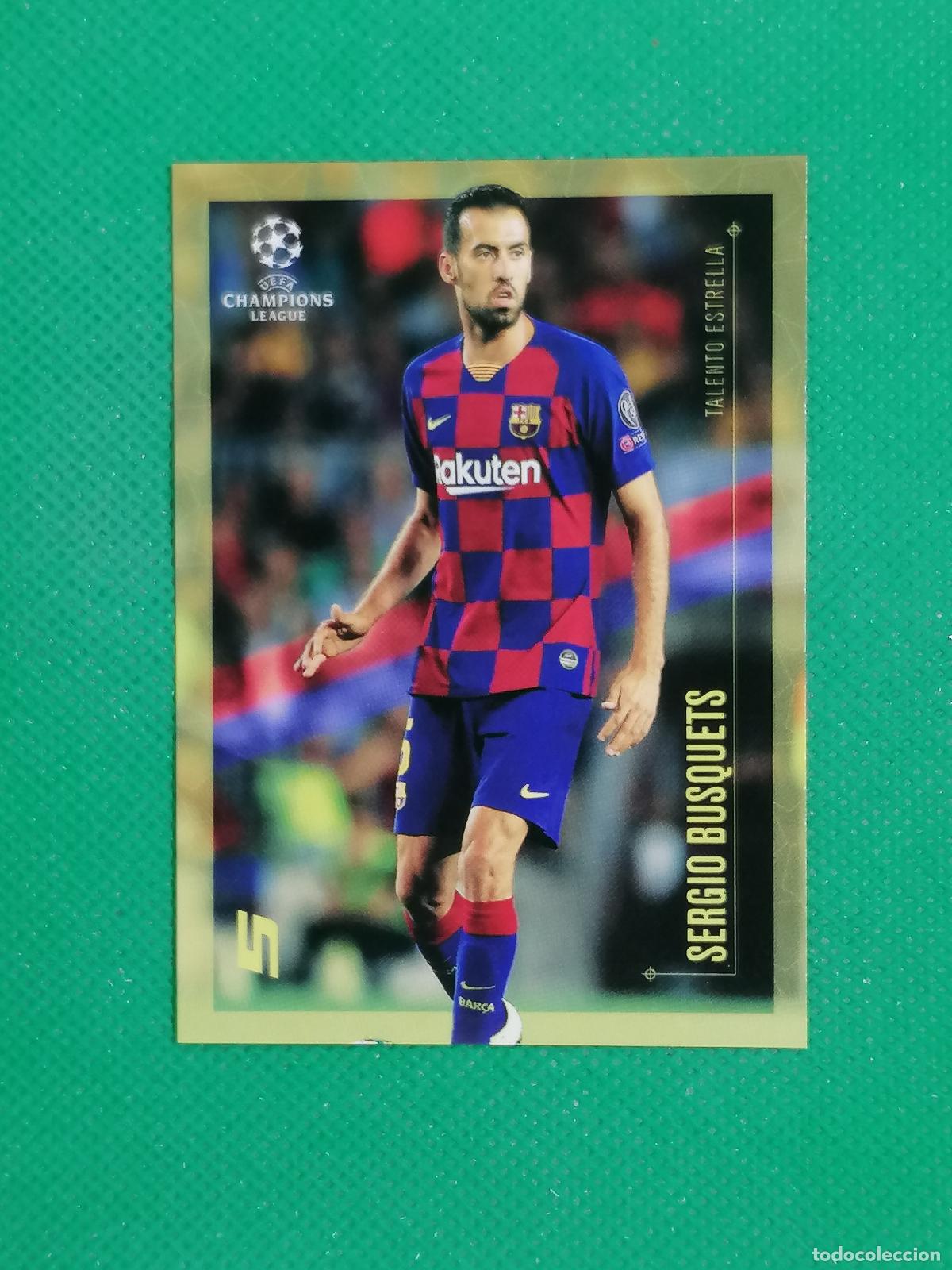 Fu&szlig;ball-Sticker: SERGIO BUSQUETS BARCELONA ⚽ TOPPS DESIGNED DISE&Ntilde;ADO POR LIONEL MESSI 19 20 2019 2020 ⚽