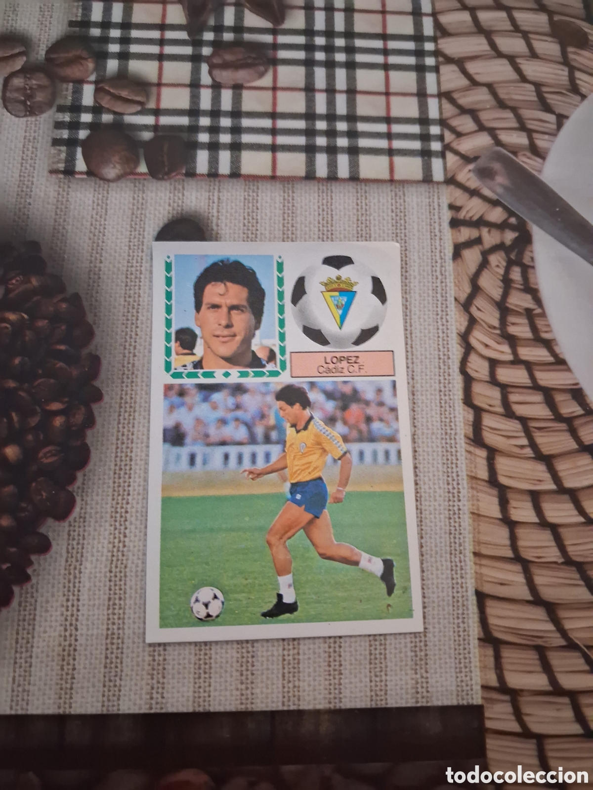 Cromos de F&uacute;tbol: Liga este 83 84 lopez del cadiz recuperado del &aacute;lbum ver fotos