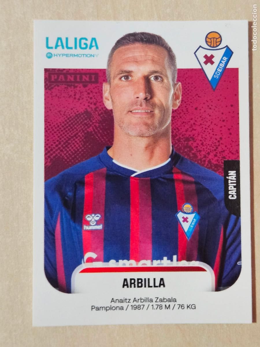 Figurine di Calcio: N&ordm; 198 ARBILLA - EIBAR - CROMO - LIGA HYPERMOTION 2025 2026 SEGUNDA DIVISION 25 26