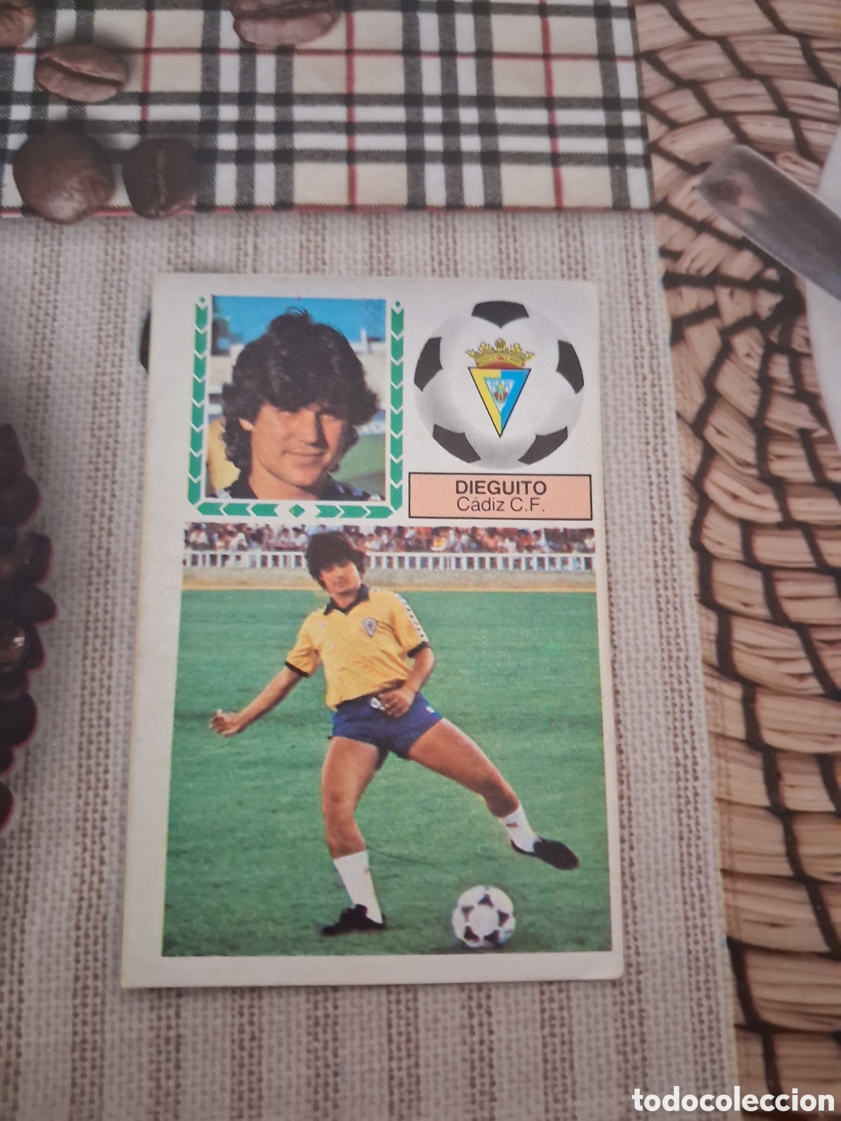 Cromos de F&uacute;tbol: Liga este 83 84 dieguito coloca del cadiz recuperado del &aacute;lbum ver fotos